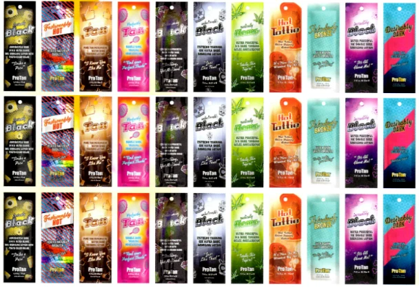 NEW PRO TAN SUNBED SALON TANNING LOTION CREAM RESALE PACKAGE DEAL 33 SACHETS - Image 1 of 1