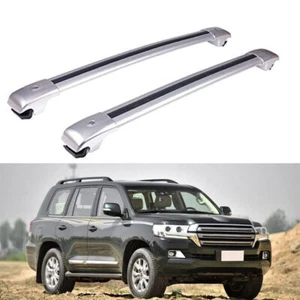 2Pcs Fit for Land Cruiser LC200 2008-2021 Aluminum Roof Rack Cross Bar Crossbar - Picture 1 of 9