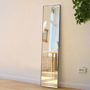 Full Length Long Mirror Stand/Over Door Hanging Mirrors Bedroom Dressing Mirror - Picture 1 of 11
