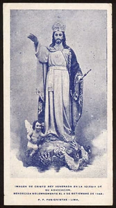 santino-holy card S.CUORE DI GESU'-LIMA 1944 - Picture 1 of 1