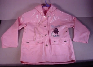 Vintage 1980's California Raisins Children 's Rain Coat Child size Jacket vinyl - Picture 1 of 6