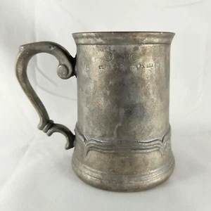 Taza de piedra de cerveza de peltre vintage Wilton Mount Joy Pa EE. UU. - Imagen 1 de 5