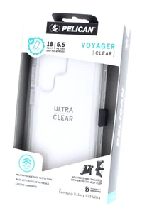 Pelican Voyager Case for Galaxy S23 Ultra and Holster Clip Clear - Picture 1 of 5