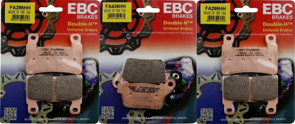 Juego de pastillas de freno delanteras y traseras EBC HH FA296HH para Kawasaki ZX6R 2013-2024 Foto 1 de 1