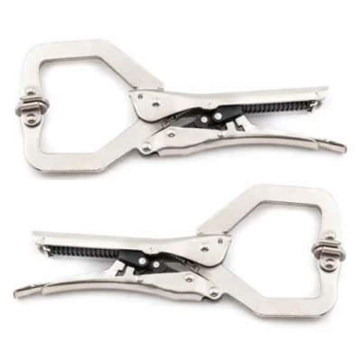 2-Pack 7" Automatic C-Clamp Self-Adjust Quick Release Grip Wood Work Mole / Pads - Image 1 of 4