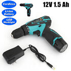 12V 32N.m 2-Speed Electric Lithium-Ion Battery Cordless Drill Mini Drill US