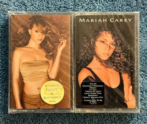 Mariah Carey Lot Of 2 Cassette Tapes Sealed New Debut And Butterfly US Editions - Picture 1 of 6