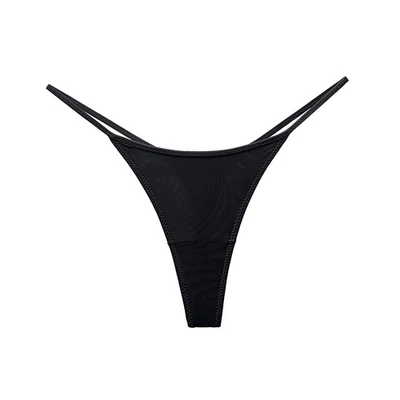 Pacote com 3 calcinhas femininas sexy fio dental biquínis lingerie - Imagem 1 de 4