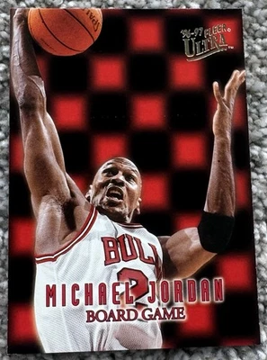 1996/97 Fleer Ultra MICHAEL JORDAN «настольная игра» шахматная доска 7 из 20 РЕДКАЯ SSP - Изображение 1 из 3