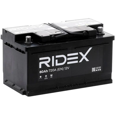 RIDEX 1S0020 Batterie de Démarrage 12V 80Ah 720A EN pour VW GOLF III (1H1) - Photo 1/4