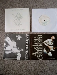 AZTEC CAMERA 4 7" SINGLES - SOMEWHERE IN MY HEART, OBLIVIOUS, WORKING IN A - Picture 1 of 3