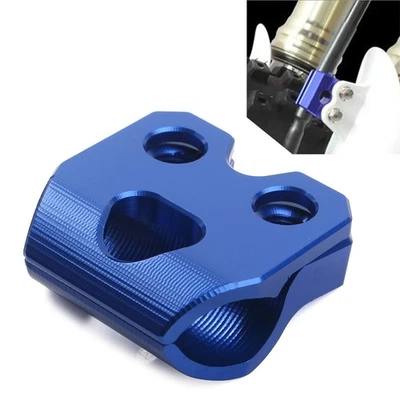 Soporte de abrazadera de manguera de líneas de freno azul para Yamaha WR250F WR450F WR250R/X YZ125/250 Foto 1 de 4