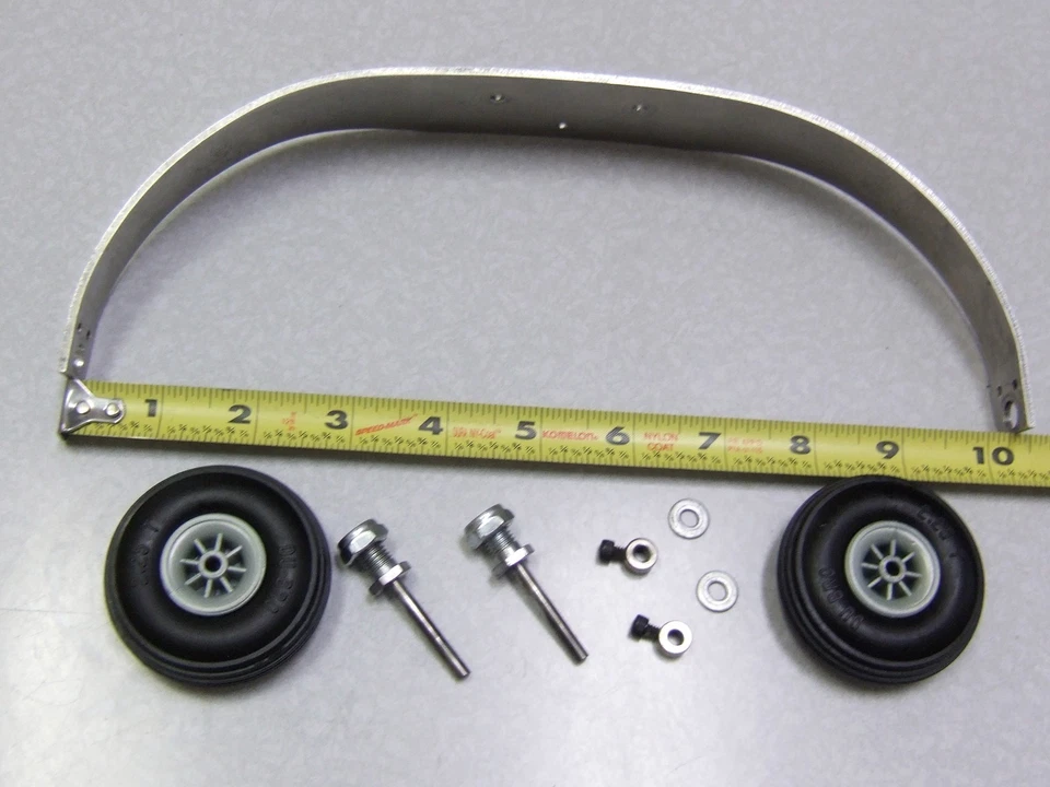 Tren de aterrizaje de montaje en fuselaje de aluminio vintage - avión RC Foto 1 de 4