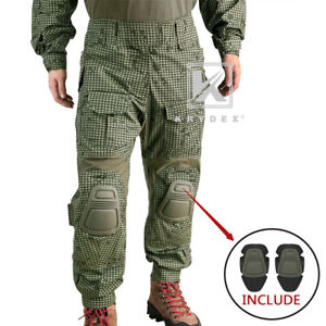 KRYDEX G3 Combat Trousers & Knee Pads Tactical Pants Desert Night Como 30W-40W
