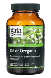 Gaia Herbs Oil of Oregano 120 Vegan liquid Phyto-Caps Immune Support - Picture 1 of 2