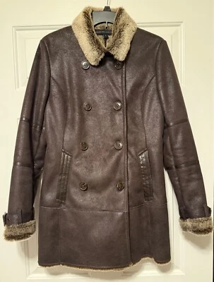 Женская куртка Marc New York Andrew Marc из искусственной кожи с подкладкой из искусственного меха размер S - Изображение 1 из 4