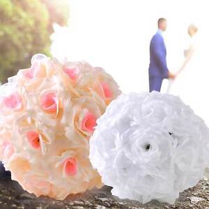Artificial Rose Kissing Flower Ball Wedding Party Bouquet Centerpiece Decor