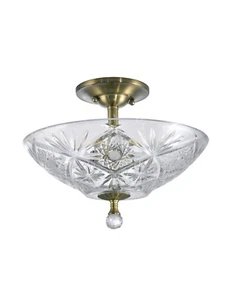 GH60945SB-DALE TIFFANY BAYFORD SEMI-FLUSH MOUNT - Picture 1 of 1