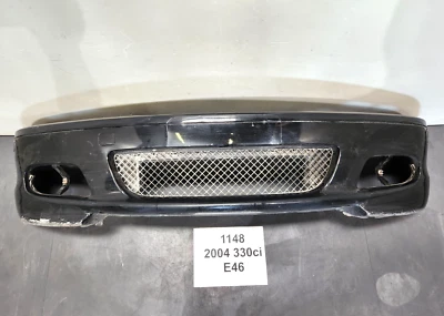 ✅ 04-06 BMW E46 325Ci 330Ci Cubierta de parachoques delantera ZHP M Sport negra 475 *NOTA Foto 1 de 4