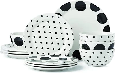 Kate Spade New York Dot 12-Piece Dinnerware Set, 19.84, White  - Image 1 of 2