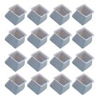 5X(16Pcs Chair Leg Caps Silicone Floor Protor Square Furniture Table Feet Co Ant