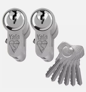 Yale 1 STAR KM Par Euro Doble Cilindro - Llave Igual 40:50 (90 mm) Níquel - Imagen 1 de 5