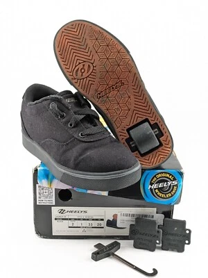 Heelys Launch 20 Kids Skate Shoes w Wheels, Plug, Tool & Box Youth Size 2 - Image 1 of 4