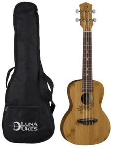 Luna Guitars Bamboo Concert Ukulele w/ Gigbag, UKE BAMBOO C - Picture 1 of 6