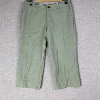 Horny Toad Capri Pants Womens 6 Green Hiking Outdoor Cropped Cotton Nylon - Image 1 of 4