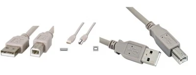 CAVO USB 2.0 PER STAMPANTI fax pc dati 1,8 METRI LINQ U18B tipo A/B GRIGIO  - Immagine 1 di 3