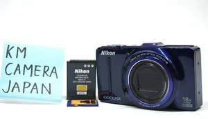 [NEAR MINT] Nikon Coolpix S9300 Blue 16.0MP Digital Camera zoom lens #001 - Picture 1 of 15