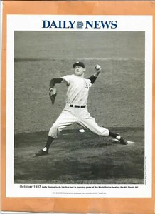 LEFTY GOMEZ NEW YORK YANKEES PHOTO SHEET BILL GALLO DAILY NEWS 2004 - Picture 1 of 2