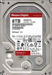 WD80EFAX-68KNBN0 P/N: 2W10443 Tailandia SEP 2020 Western Digital 8 TB - Imagen 1 de 2
