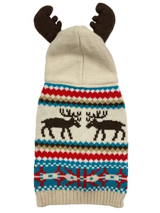 Happy Pet AntlerFesrive Dog Sweater - Easy To Fit - 2 Size Options Avilable - Picture 1 of 2