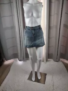 Old Navy Women's Blue Cotton Denim Mini Skirt Size 6 - Picture 1 of 11