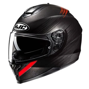 HJC C70N ECE 22.06 Sun Visor Full Face Motorcycle Helmet - Sway MC1 Red - Picture 1 of 5