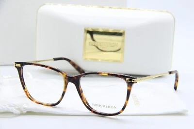 NUEVAS GAFAS BOUCHERON BC 0037O 002 HABANA DORADAS AUTÉNTICAS CON ESTUCHE 52-16 Foto 1 de 3