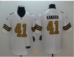 Camiseta deportiva de los New Orleans Saints NFL #41 de Alvin Kamara color blanco Rush Legend - Imagen 1 de 2