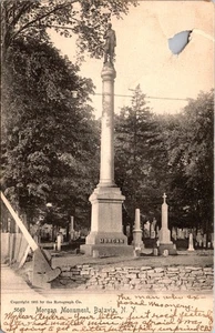 De colección. Postal Rotográfica - Monumento Morgan Batavia Nueva York 1905 Matasellos - Imagen 1 de 2