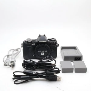 【Exc+4/SC:12500】OLYMPUS OM-D E-M5 Mark II 16MP Black Body Only from Japan - Picture 1 of 13