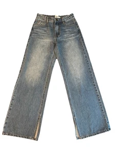 Princess Polly Wide Leg Jeans Size 0 Loose 90s Style Denim Excellent Condition - Picture 1 of 3