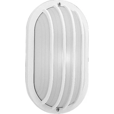 10.5 Inch White Outdoor Wall Ceiling Mount Light Fixture Wet Location Rated - Image 1 of 4