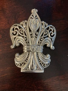 Vintage Brighton Nightlight Fleur de Lis Hearts Night Light Cover 4.5”x4” - Picture 1 of 6
