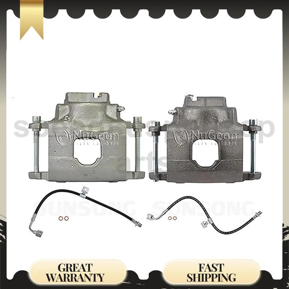 Juego de pinzas de freno delanteras manguera de freno 4 piezas para camioneta Chevrolet K20 1973 Foto 1 de 4