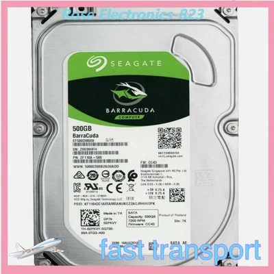 ST500DM009 Seagate Barracuda 500GB 7200RPM SATA 3.5" inch PC HDD Hard Disk Drive - Image 1 of 4