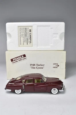 DANBURY MINT 1940 TUCKER "TIN GOOSE" MAROON COT PAPERS ORIGINAL BOX #08076 - Image 1 of 4