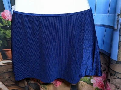 De Colección Catalina Mujer Talla Grande 2X Azul Marino Acanalado Traje de Baño Cubrir Falda Parte Inferior Foto 1 de 3