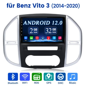 Für Mercedes Benz Vito W447 2014-2020 Autoradio Android 12.0 GPS Navigation WIFI - Bild 1 von 9
