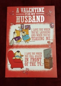 Valentine’s Day Pop Up For My Husband Hallmark Funny Greeting Card + Envelope - Picture 1 of 6