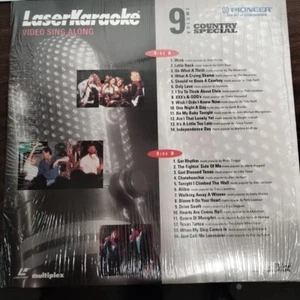 PIONEER Vintage Karaoke Laser Disc Music Vol 9 Video Canta insieme Speciale Country - Foto 1 di 8